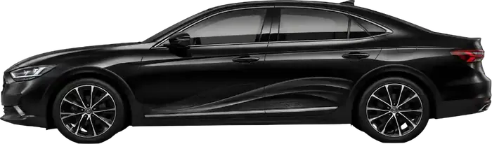 Saloon in side view